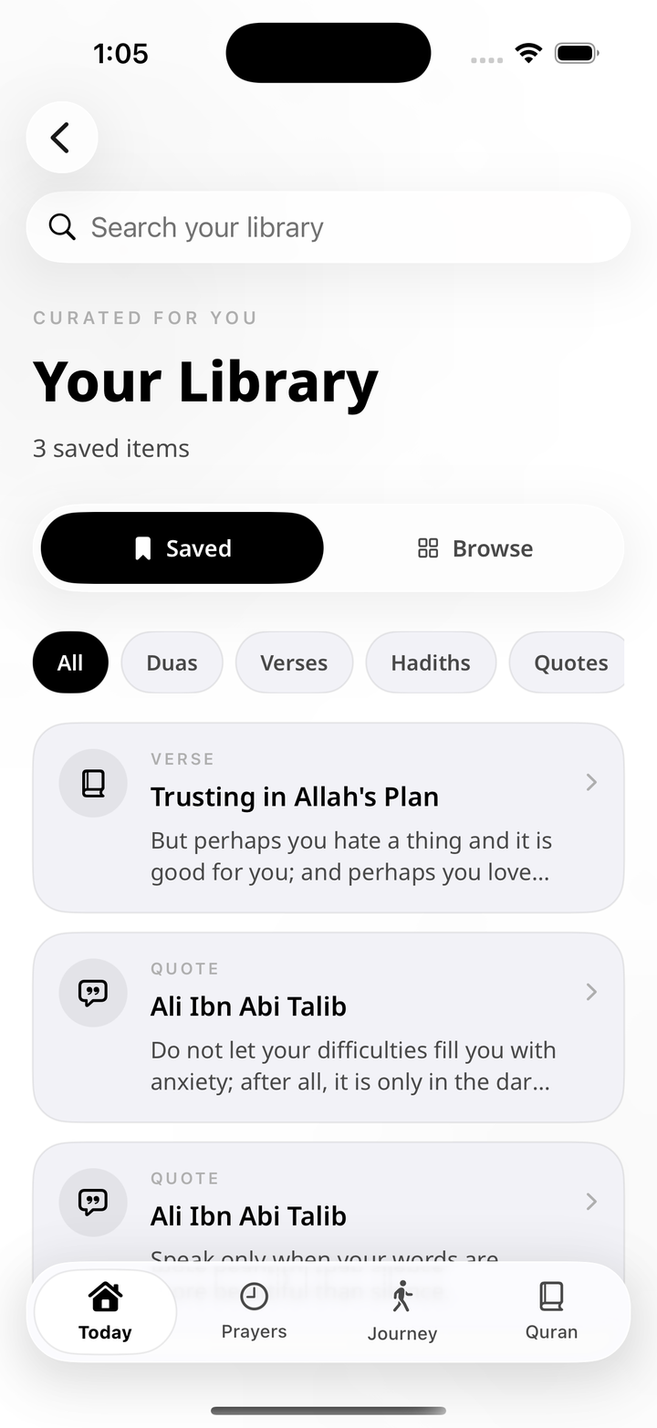 Tanwir app screen